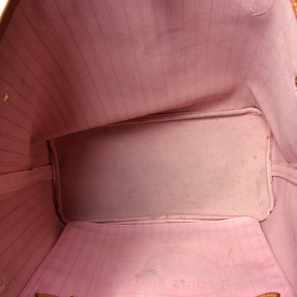 Louis Vuitton Damier Azur Neo Neverfull MM Rose Ballerine 4 of 4
