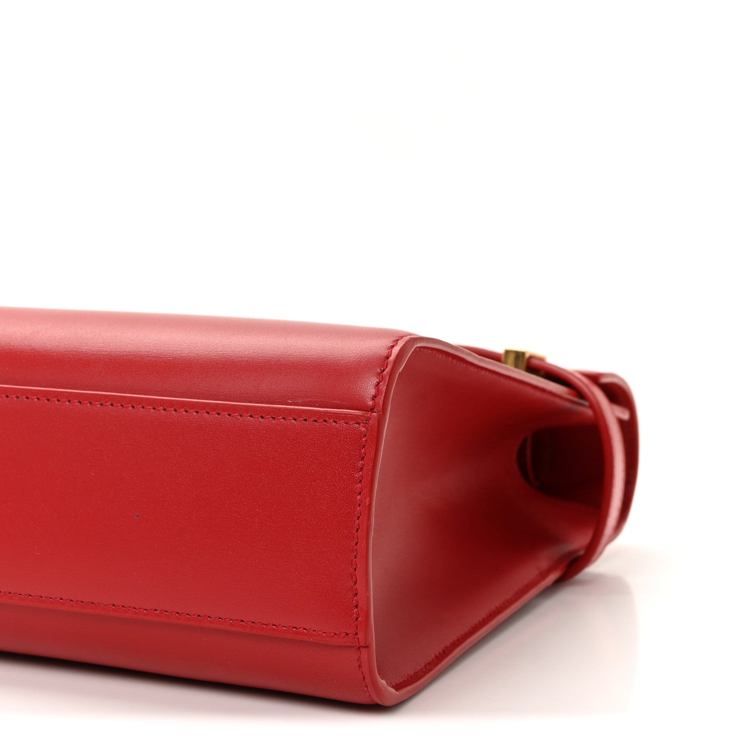 Saint Laurent Smooth Calfskin Manhattan Shoulder Bag Rouge Eros 16 of 17