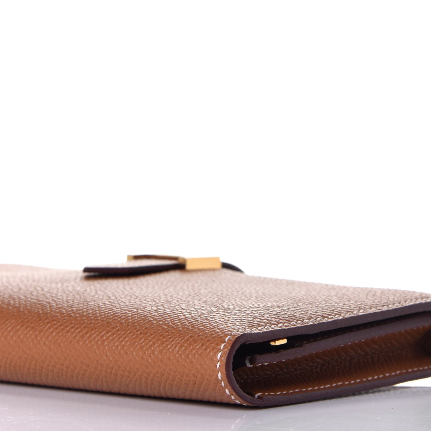 Hermes Epsom Bearn Gusset Wallet Gold 8 of 9