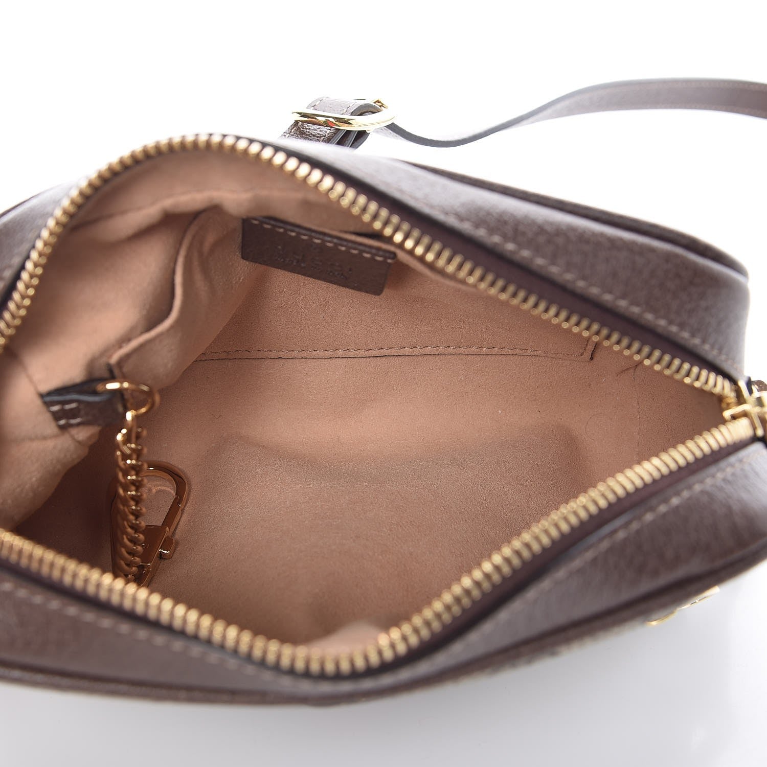 Gucci GG Supreme Monogram Web Mini Ophidia Shoulder Bag Brown 5 of 11