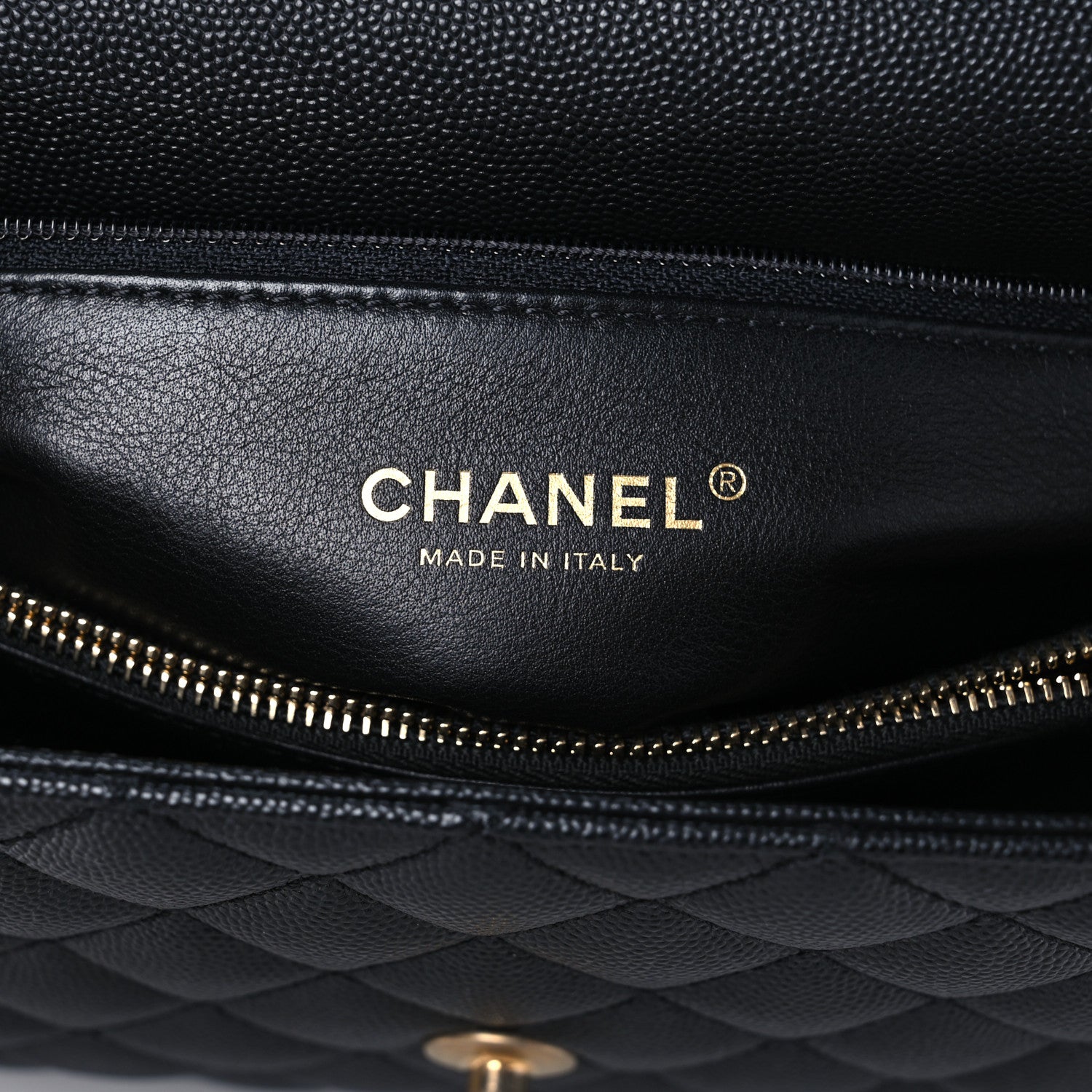 Chanel Caviar Lizard Quilted Small Coco Handle Flap Black 7 of 11