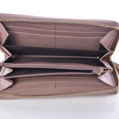 Gucci Patent Soho Zip Around Wallet Dark Cipria 7 of 12