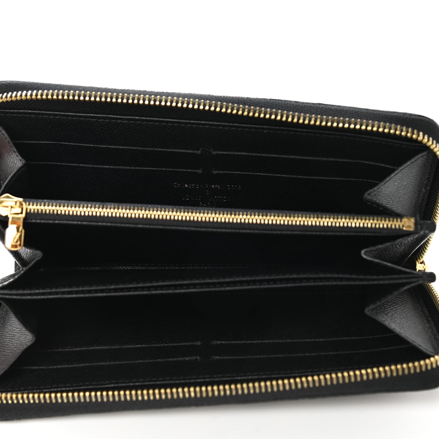 Louis Vuitton Damier Paillettes Zippy Wallet Black 6 of 9