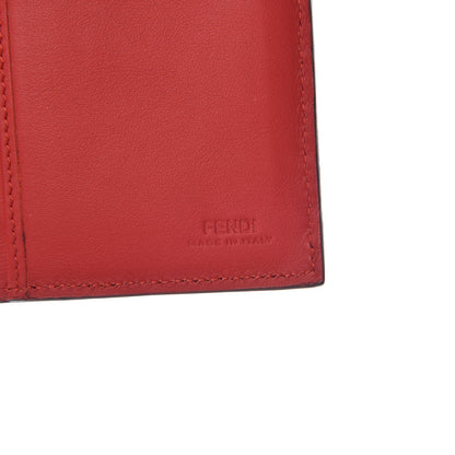 Fendi Vitello Century Monster Eyes Inlay Continental Wallet Black Giallo Rosso 6 of 9