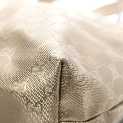 Gucci Imprime Monogram Medium Zippered Shopping Tote Champagne 11 of 14