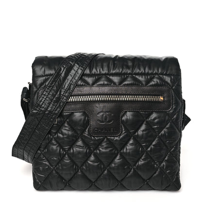 Chanel Nylon Small Coco Cocoon Messenger Bag Black 1 of 11