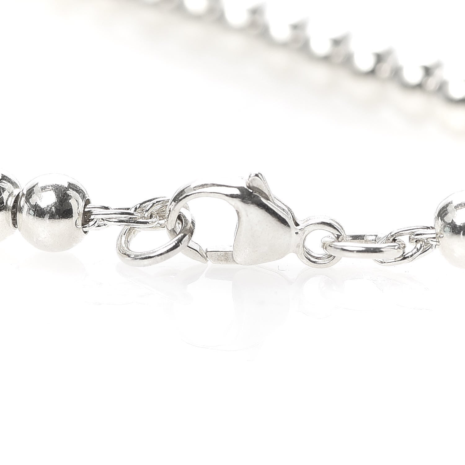 Tiffany Sterling Silver 4mm Paloma Picasso Loving Heart Tag Bead Bracelet 4 of 5