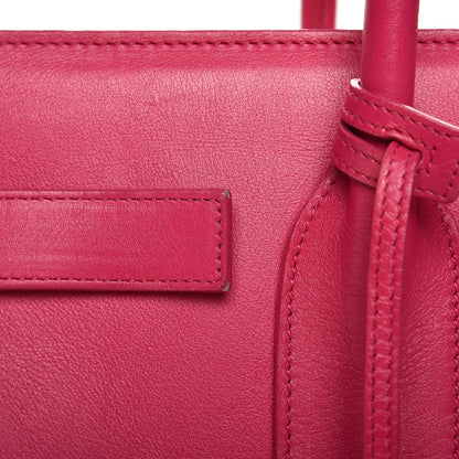 Saint Laurent Calfskin Small Sac De Jour Bubblegum 10 of 23