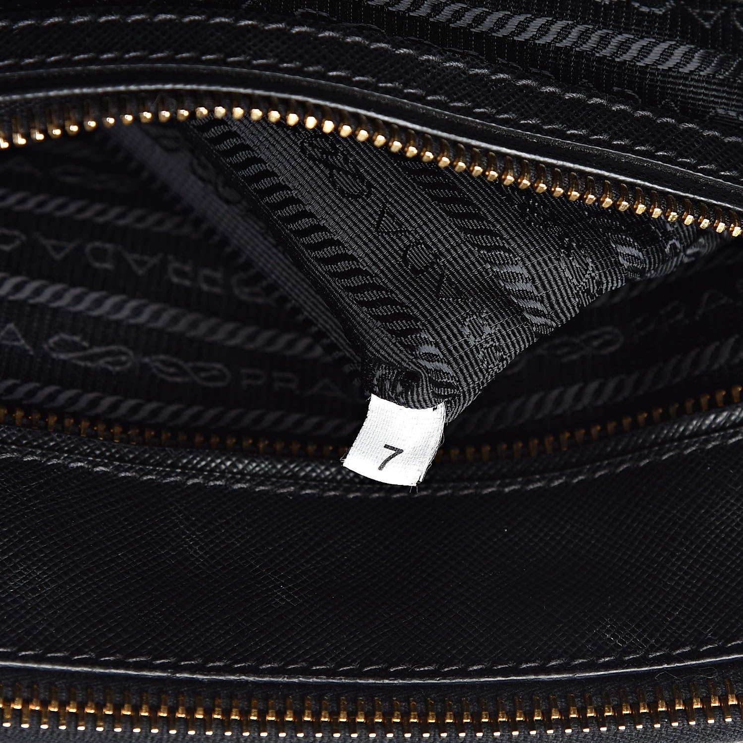 Prada Saffiano Medium Galleria Double Zip Tote Black 6 of 13