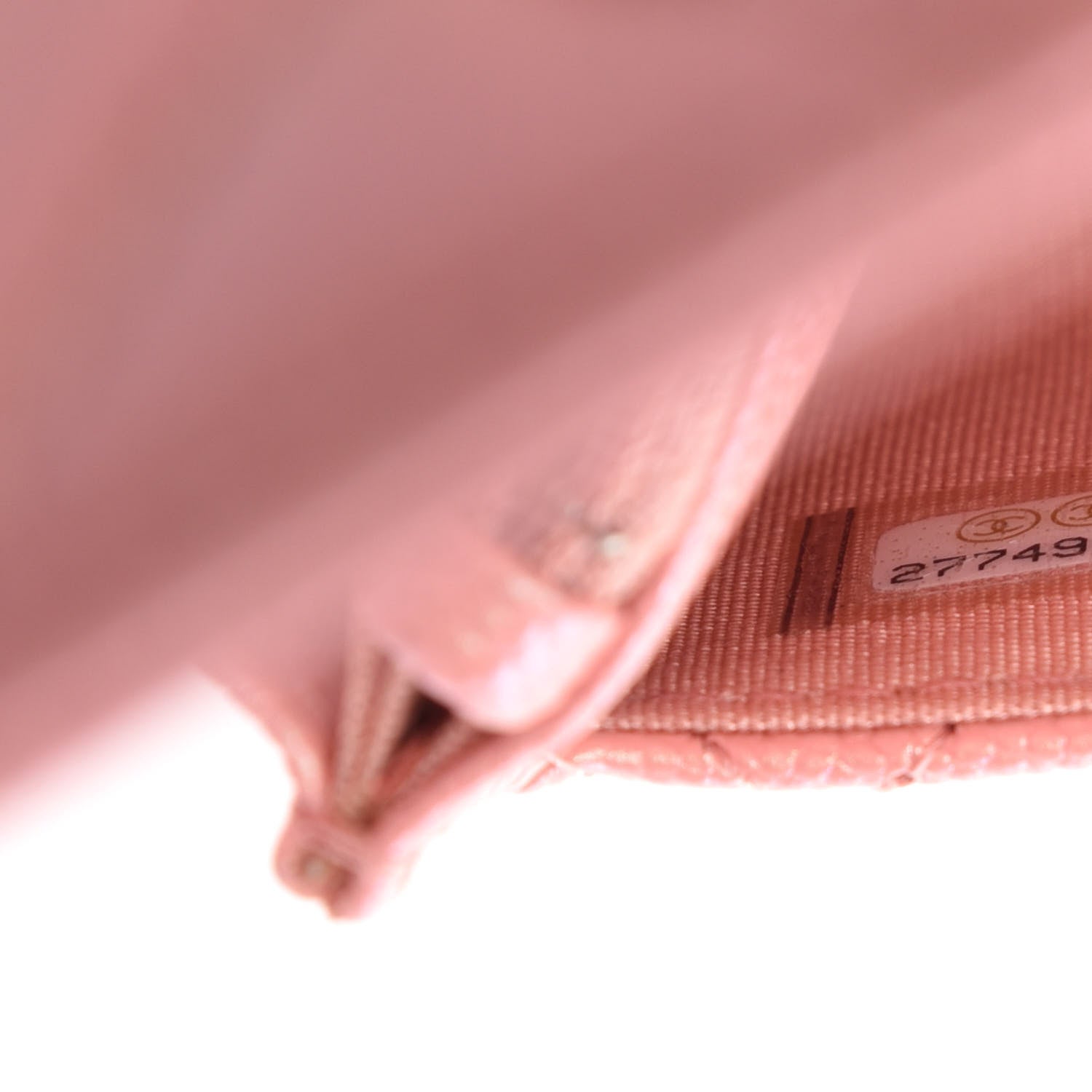 Chanel Iridescent Caviar Quilted Wallet on Chain WOC Rose Pink 11 of 13