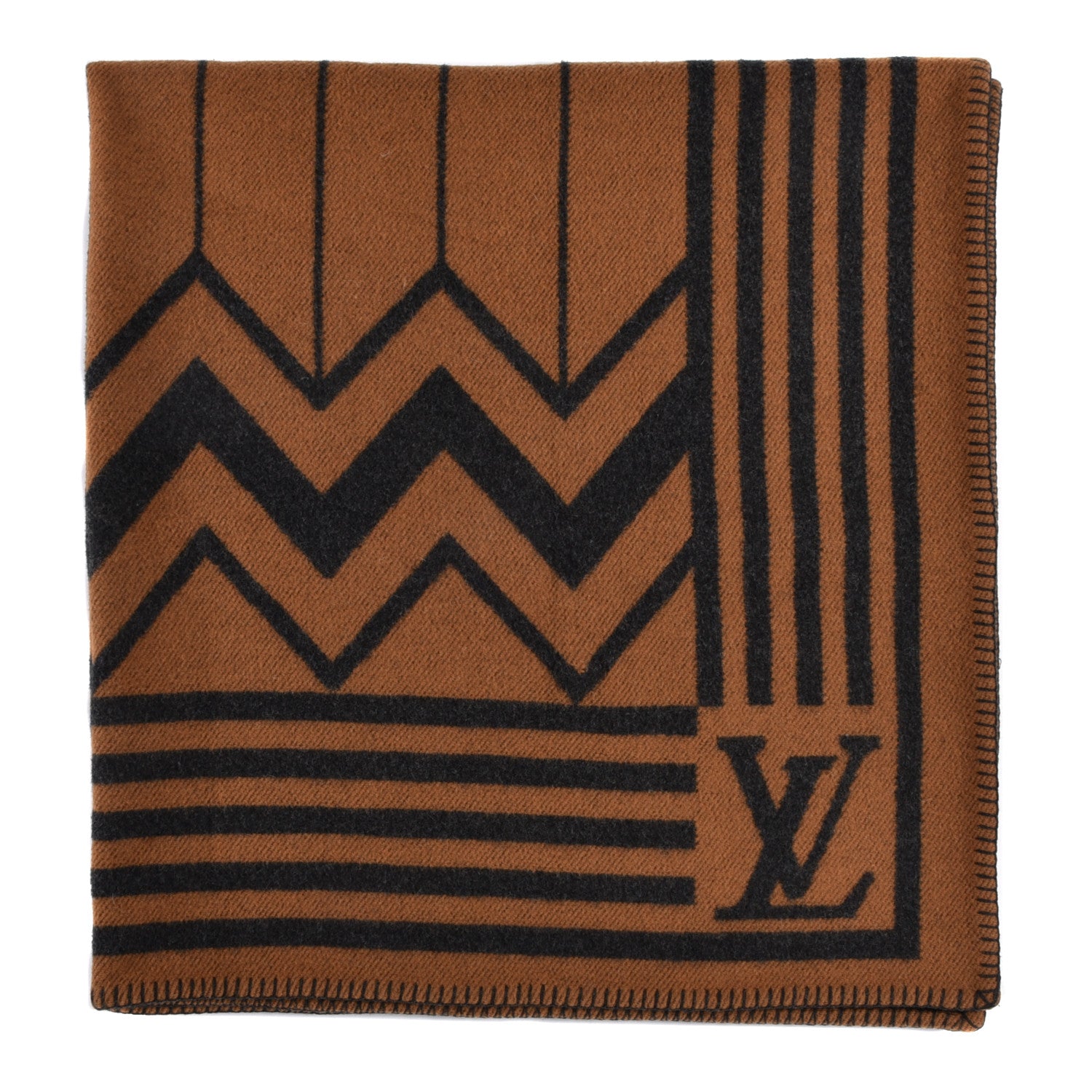 Louis Vuitton Wool Cashmere Karakoram Blanket 1 of 4