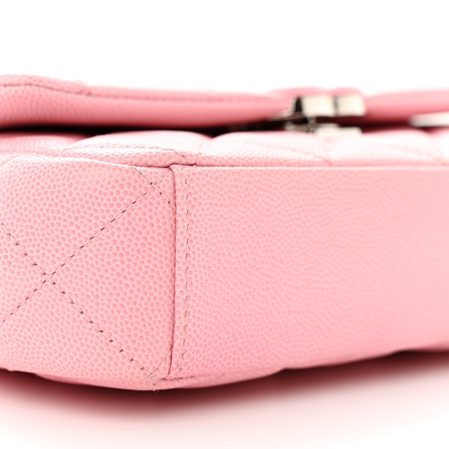 Shaded Caviar Quilted My Everything Small Flap Pink Light Pink