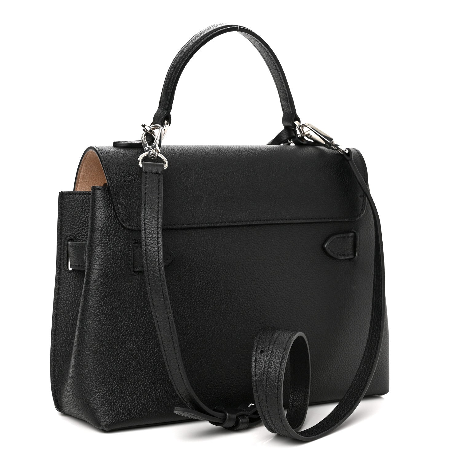Louis Vuitton Calfskin Lockme Ever BB Black 3 of 10