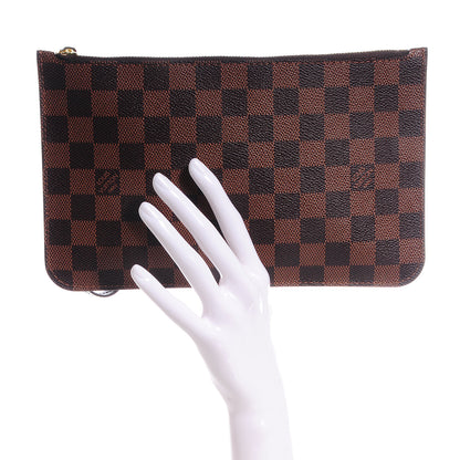 Louis Vuitton Damier Ebene Neverfull MM GM Pochette 2 of 7