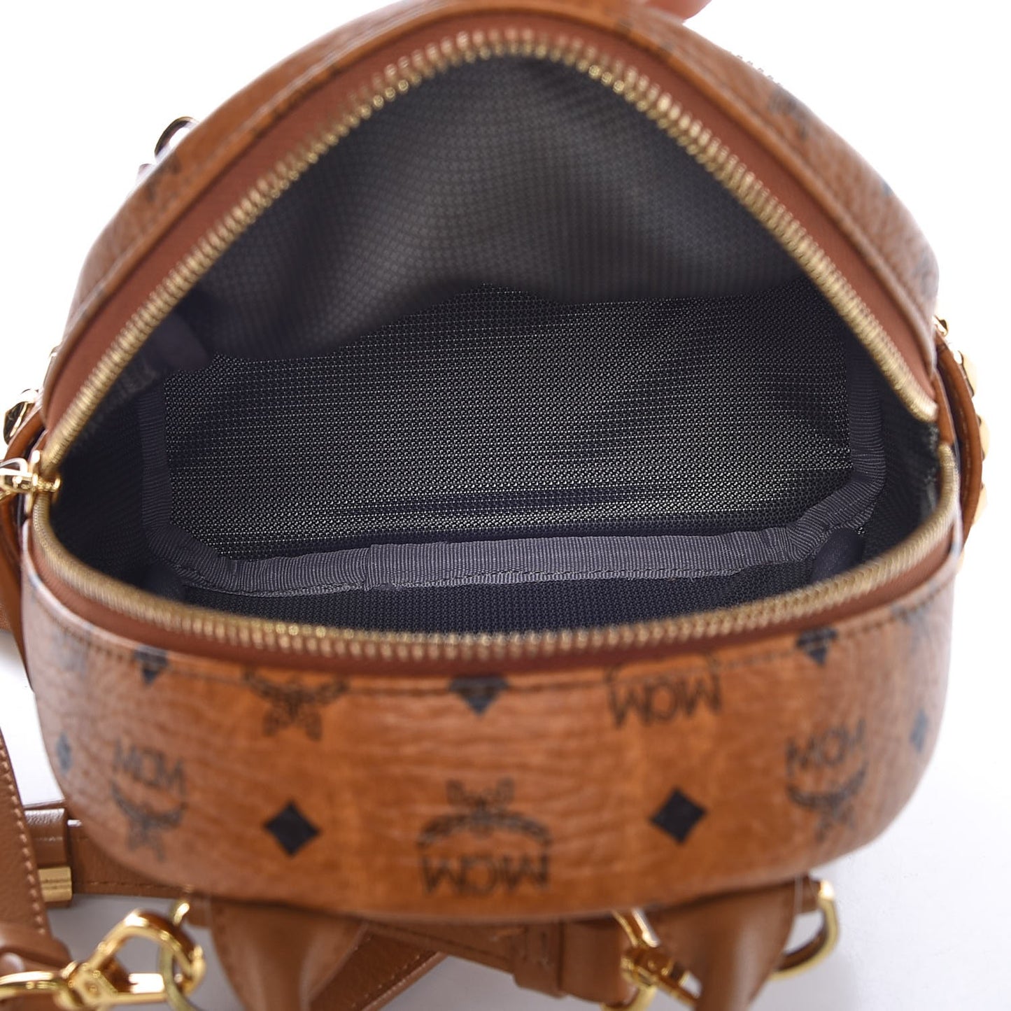 Visetos Side Stud Mini Stark Backpack Cognac