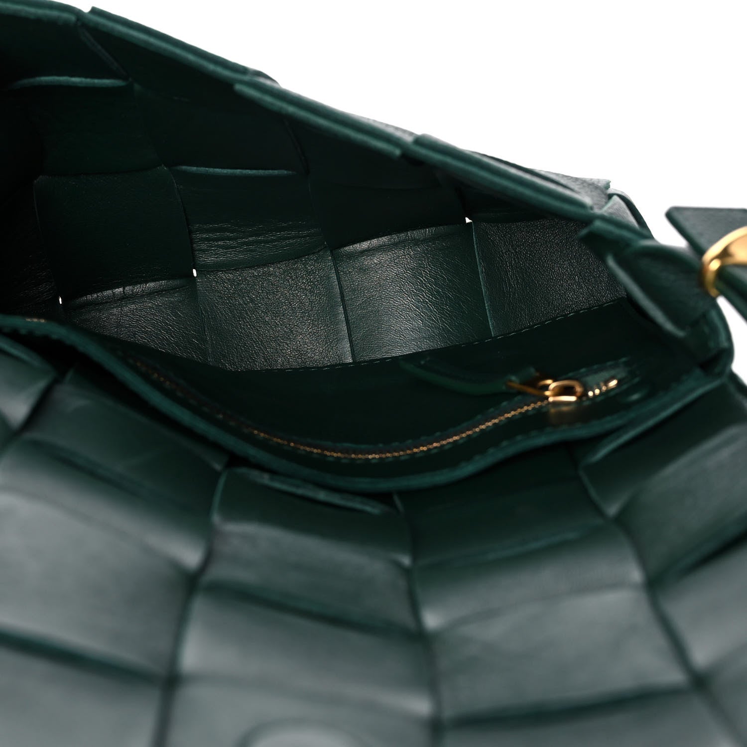 Bottega Veneta Grained Calfskin Maxi Intrecciato Cassette Crossbody Bag Raintree Green 5 of 14