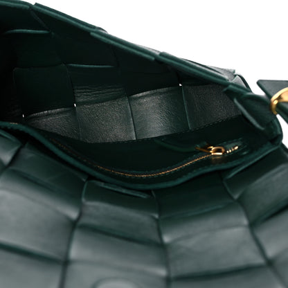 Bottega Veneta Grained Calfskin Maxi Intrecciato Cassette Crossbody Bag Raintree Green 5 of 14