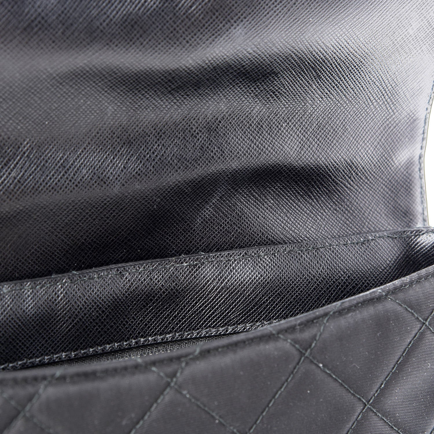 Prada Nylon Tessuto Impuntu Quilted Flap Black 9 of 11