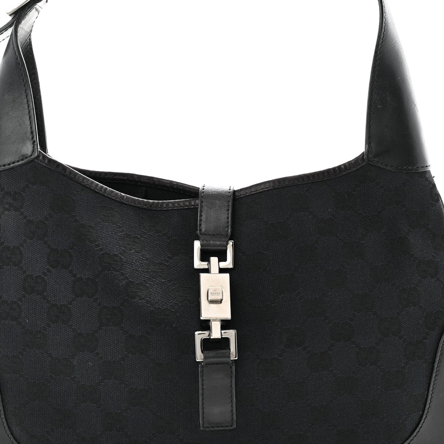 Monogram Small Jackie O Hobo Black