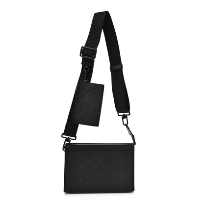Louis Vuitton Calfskin Monogram Shadow Gaston Wearable Wallet 1 of 12