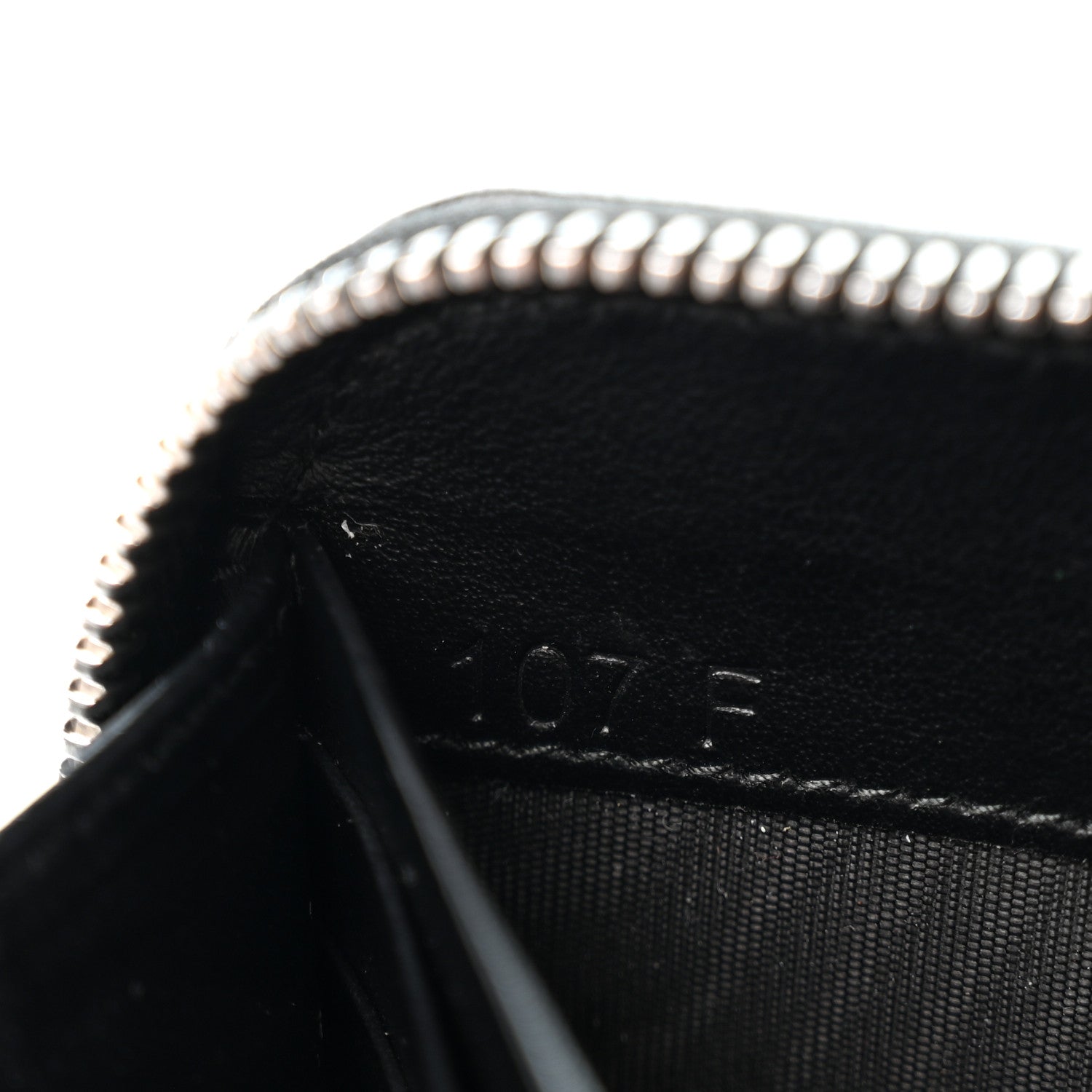 Prada Soft Calfskin Diagramme Zip Around Wallet Black 7 of 9