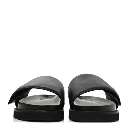 Louis Vuitton Calfskin Womens Pool Pillow Sunset Mules 40 Black 2 of 7