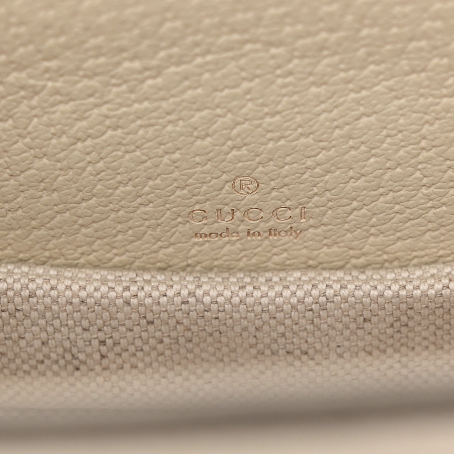 Monogram Jumbo GG Textured Dollar Calfskin Web Mini Bamboo 1947 Top Handle Bag Off White