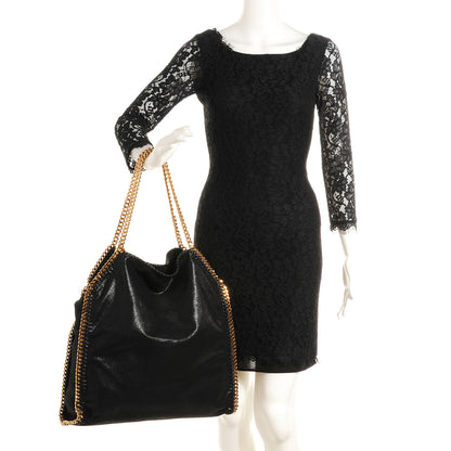 Stella McCartney Faux Leather Shaggy Deer Big Falabella Black 2 of 8
