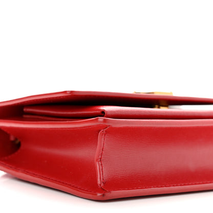 Saint Laurent Calfskin Monogram Sunset Chain Wallet Rosso 8 of 10