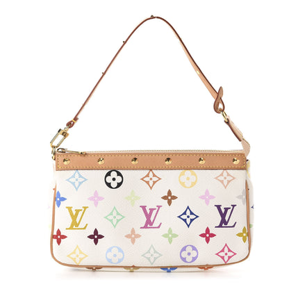 Louis Vuitton Monogram Multicolor Pochette Accessories White 1 of 10