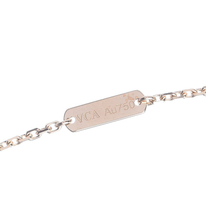 Van Cleef & Arpels 18K Yellow Gold Mother of Pearl Vintage Alhambra Pendant Necklace 7 of 8