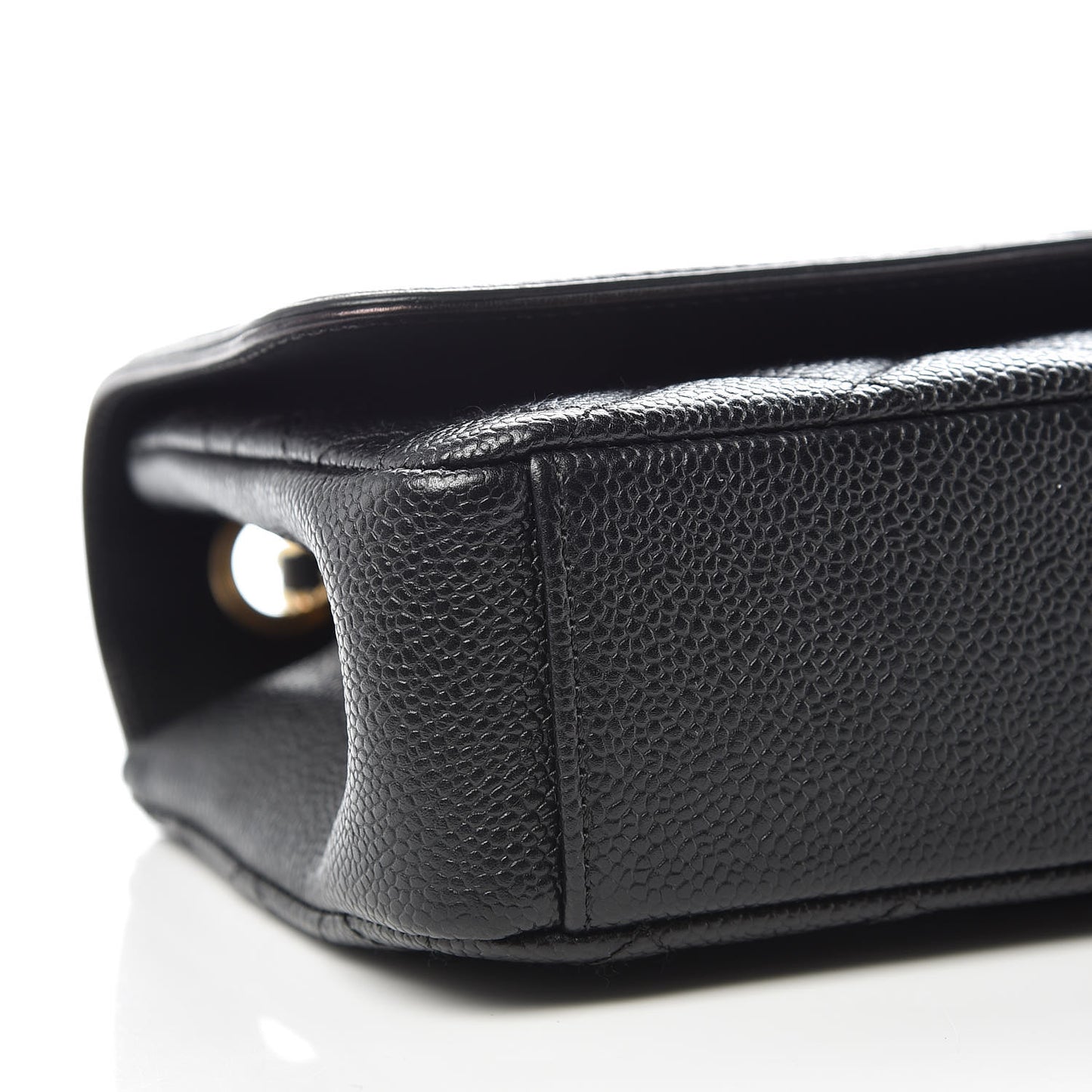 Caviar Quilted Medium CC Filigree Flap Black