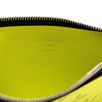 Louis Vuitton Monogram Taiga Coin Card Holder Yellow 6 of 6