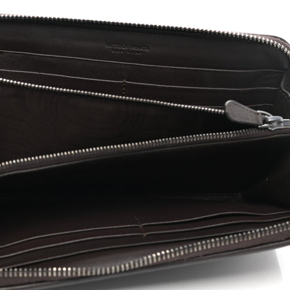Bottega Veneta Goatskin Intrecciato Zip Around Wallet Brown 5 of 10