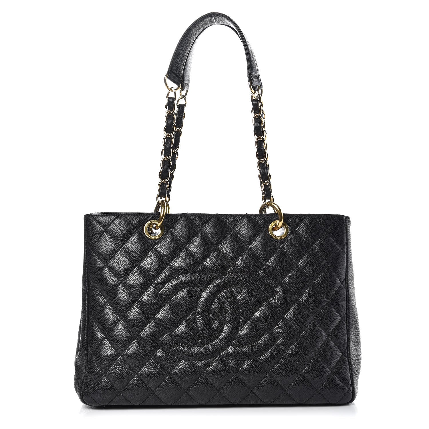 Chanel Caviar Quilted Grand Shopping Tote GST Black 1 of 15