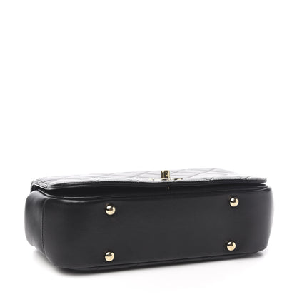 Chanel Lambskin Small Carry Chic Flap Black 3 of 9