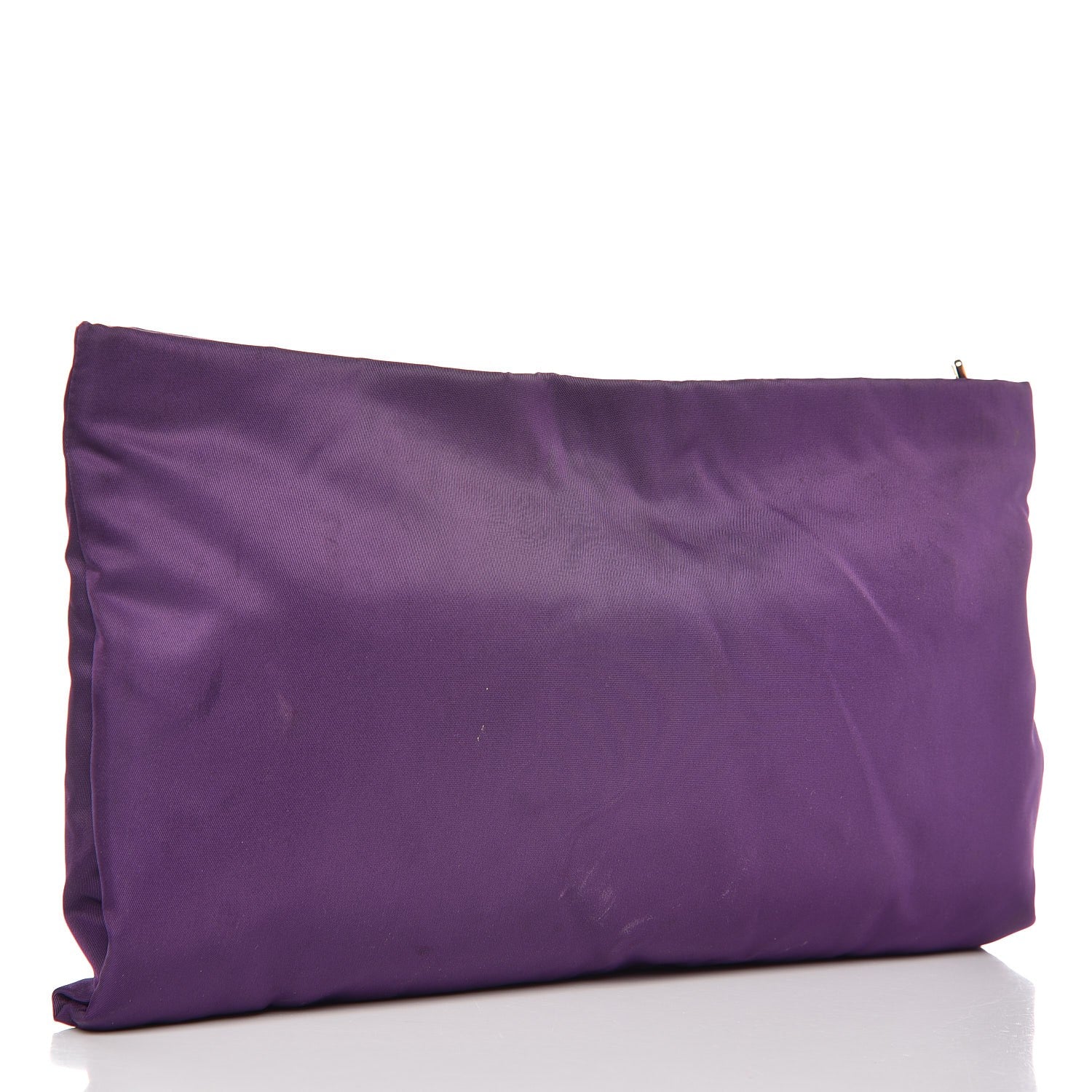 Prada Tessuto Nylon Pietre Jeweled Clutch Anemone 3 of 7