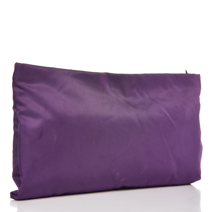 Prada Tessuto Nylon Pietre Jeweled Clutch Anemone 3 of 7