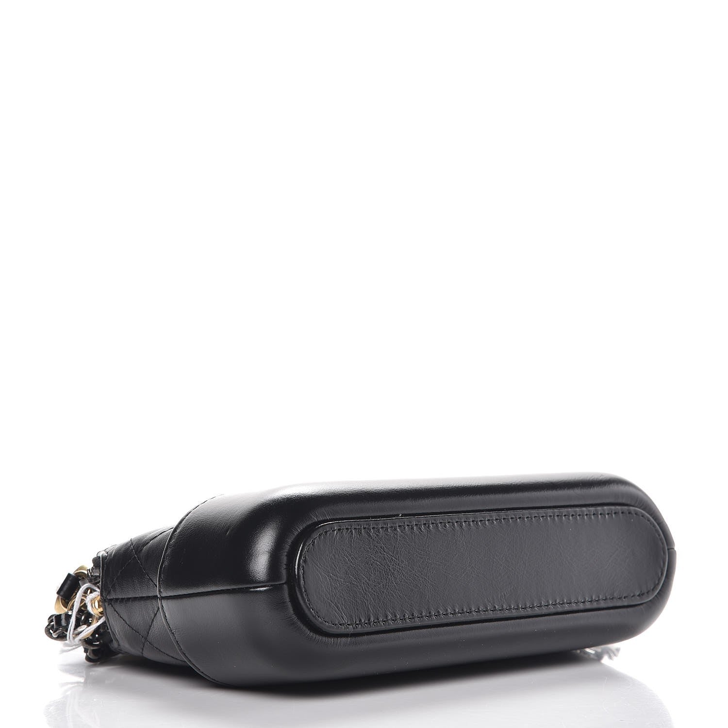 Chanel Aged Calfskin Quilted Small Gabrielle Clutch With Chain Black 6 of 12