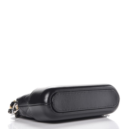 Chanel Aged Calfskin Quilted Small Gabrielle Clutch With Chain Black 6 of 12