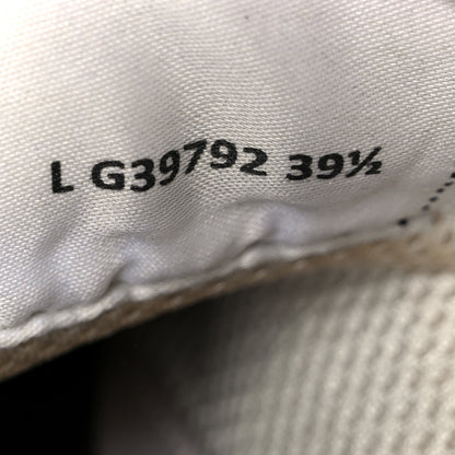Chanel Fabric Laminated Calfskin Stretch CC Sneakers 39.5 White Gold Silver 9 of 10