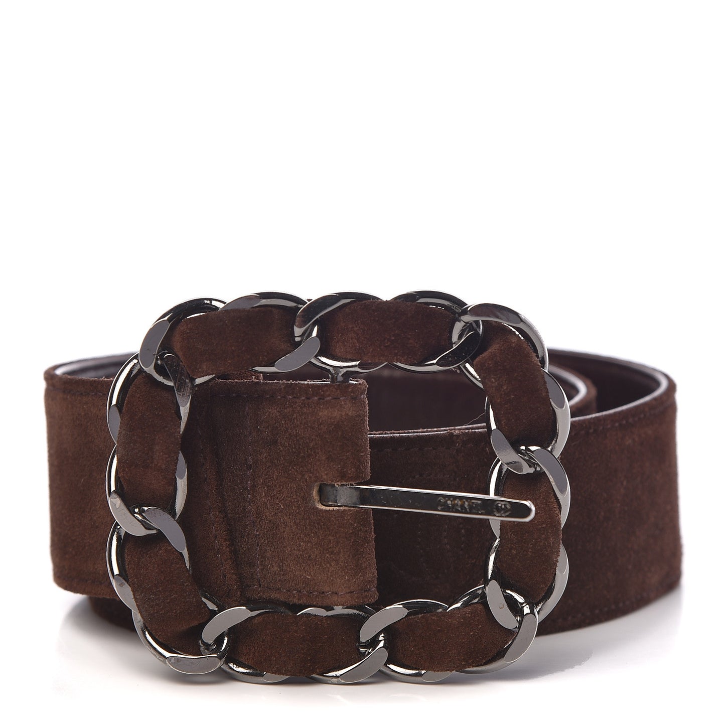 Suede CC Belt 75 30 Dark Brown