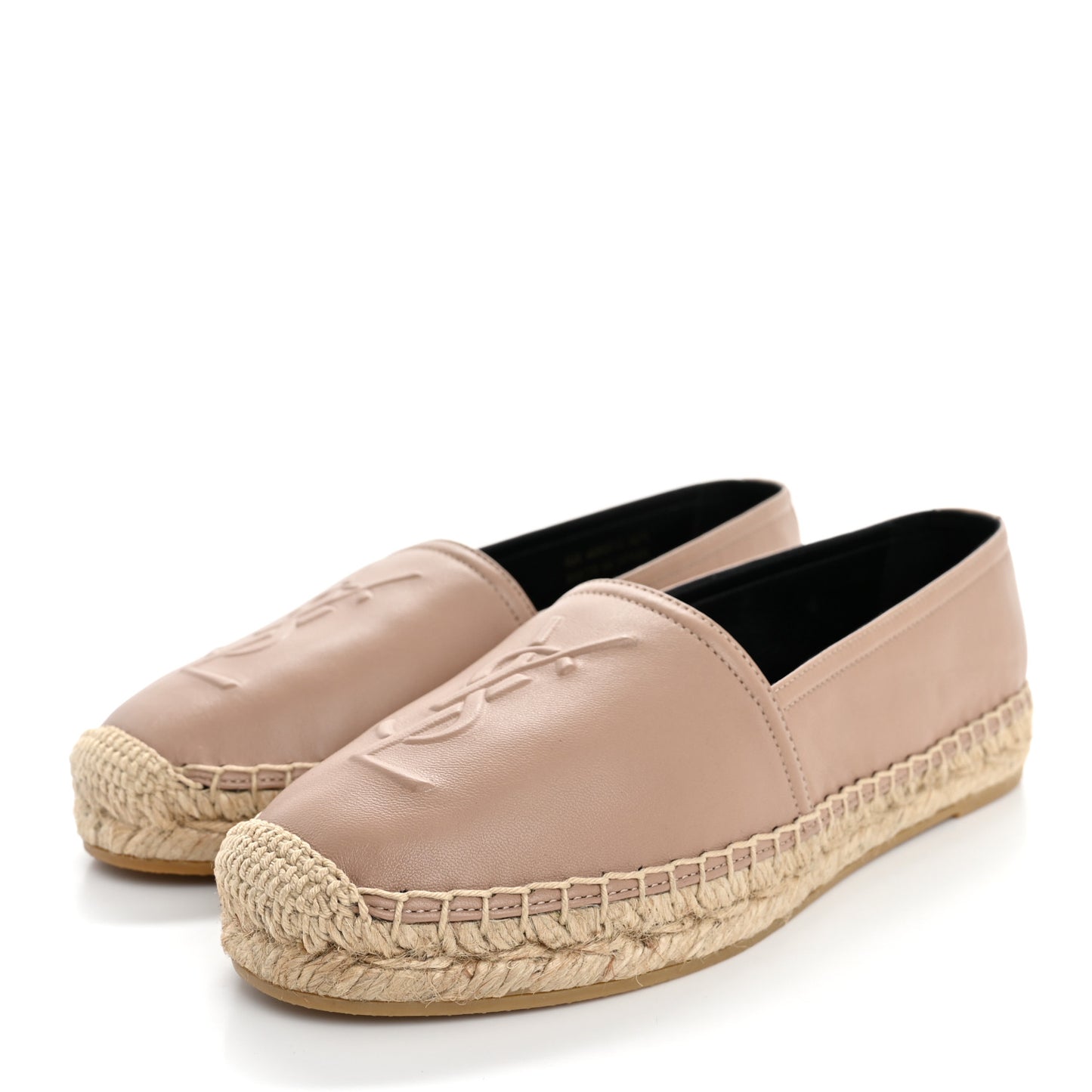 Lambskin Monogram Espadrilles 35.5 Nude