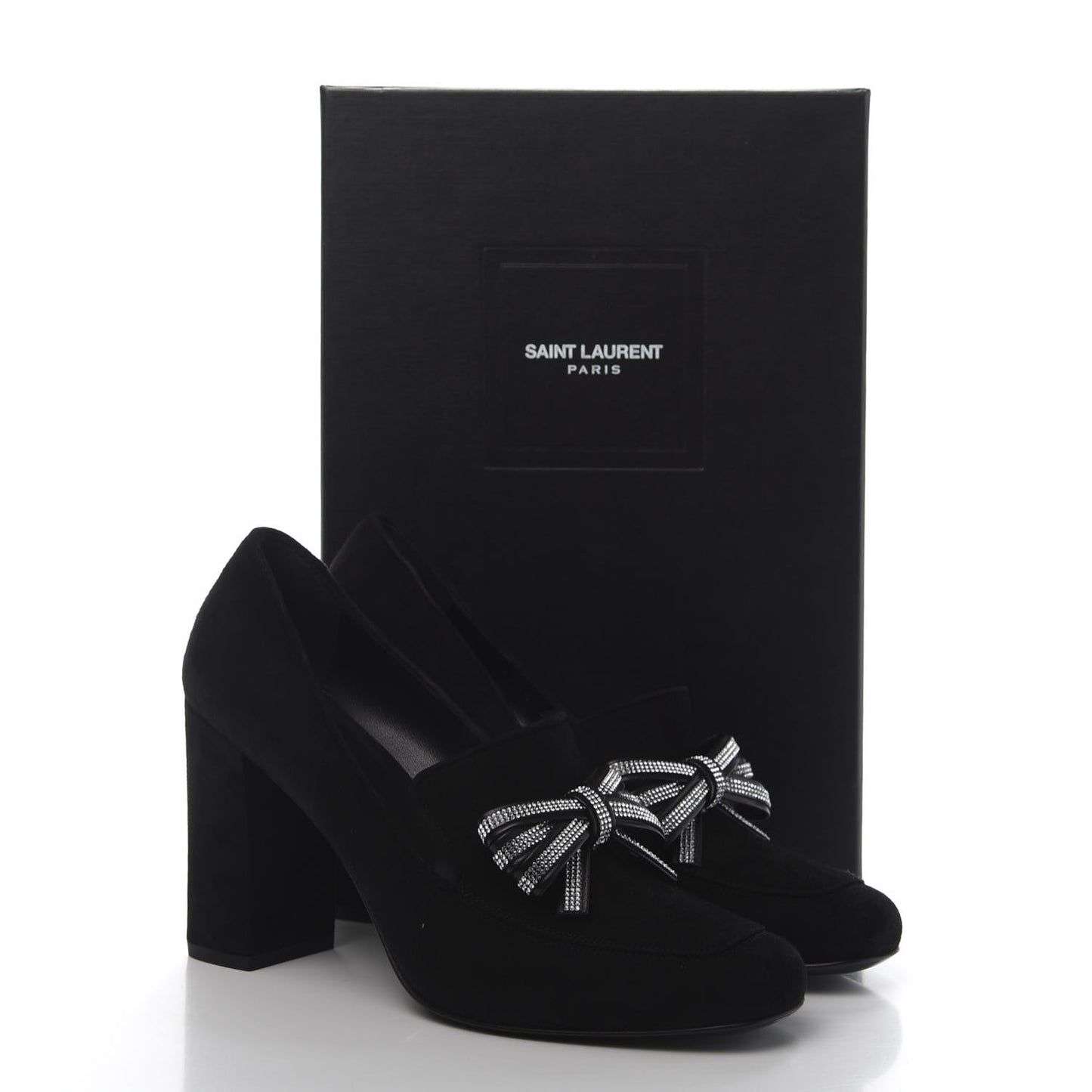 Kid Scamosciato Crystal Bow Pumps 39 Black