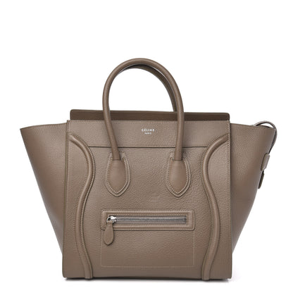 Celine Drummed Calfskin Mini Luggage Dune 1 of 11