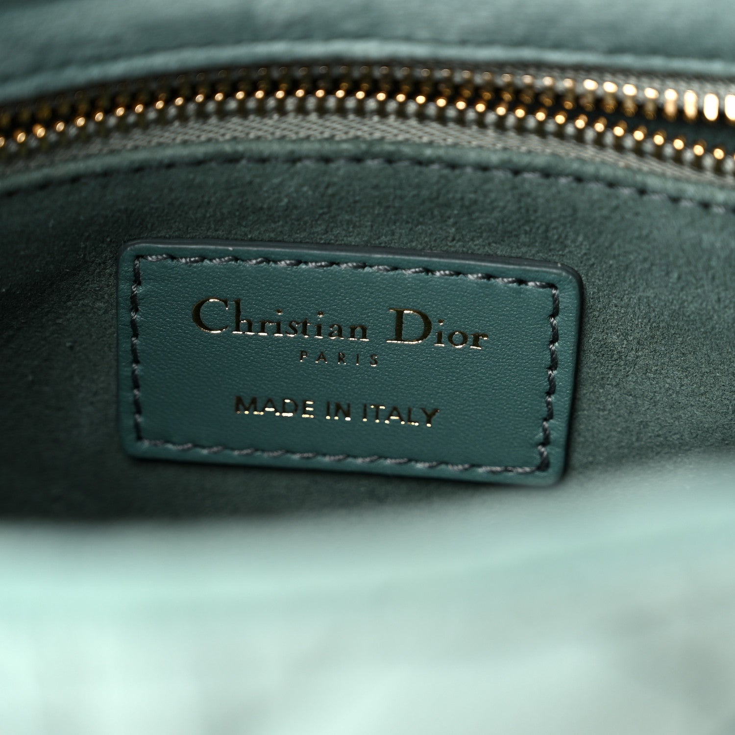 Christian Dior Velvet Mini Lady Dior Green 6 of 8