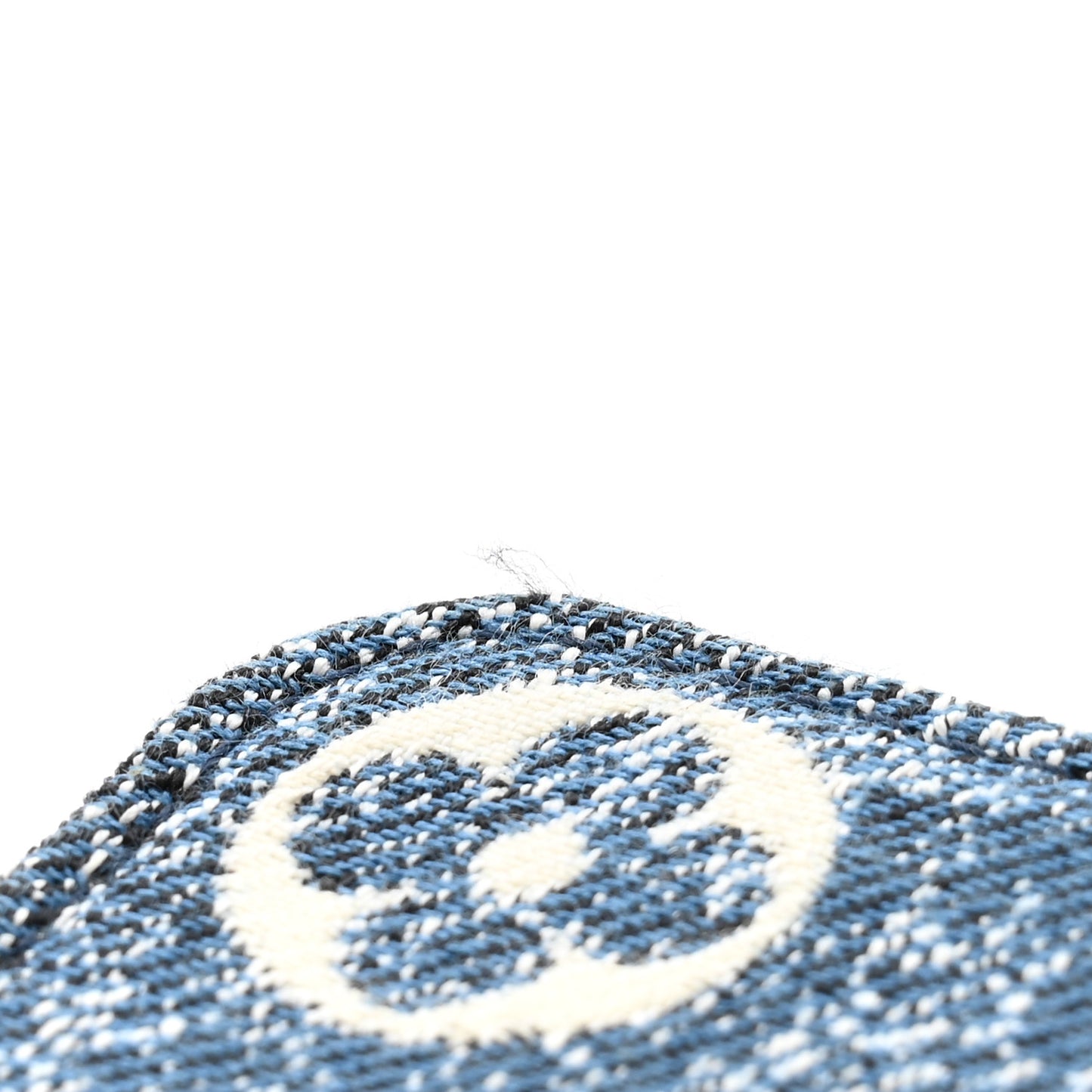 Denim Monogram Jacquard Zippy Coin Purse Bleu