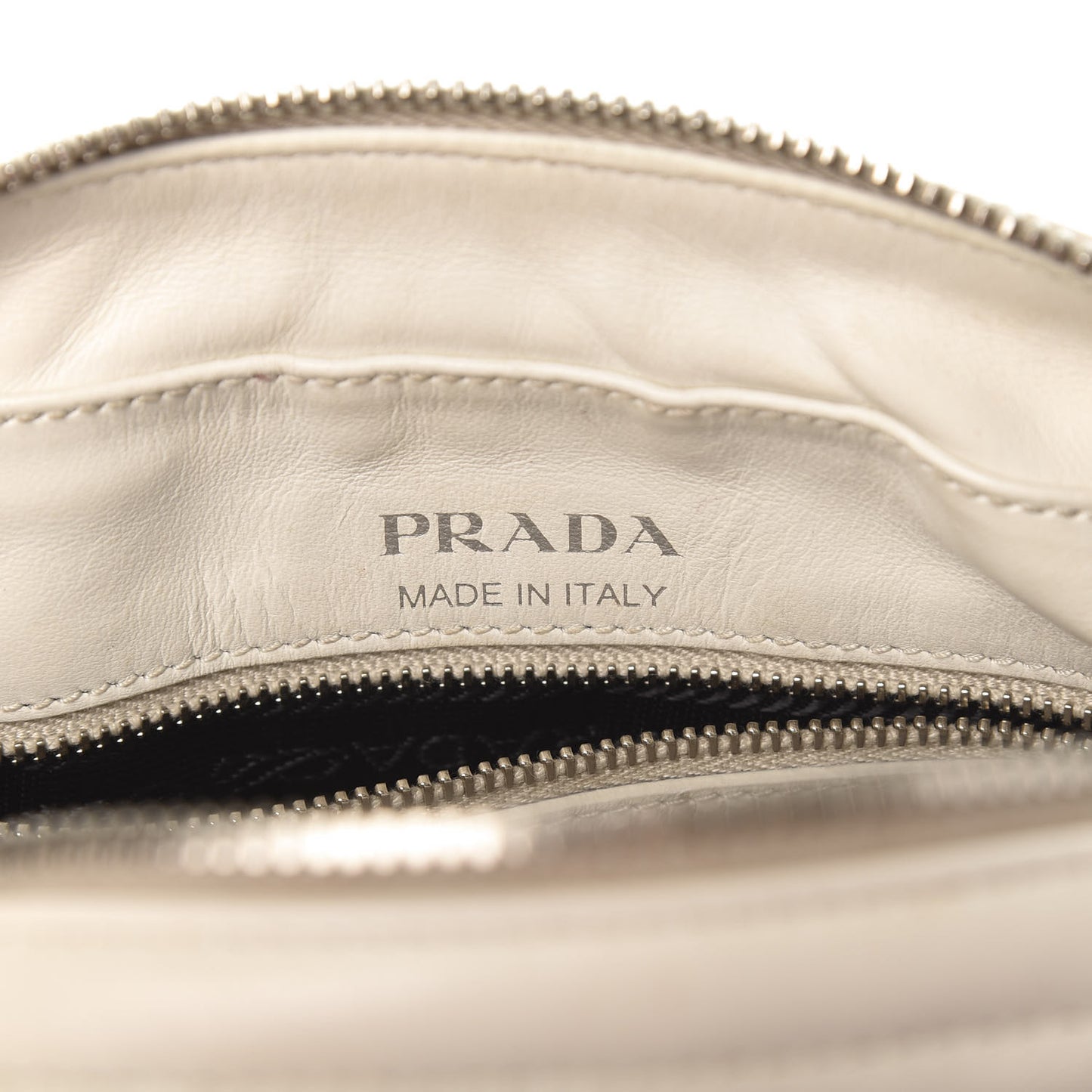 Soft Calfskin Diagramme Crossbody Bag White