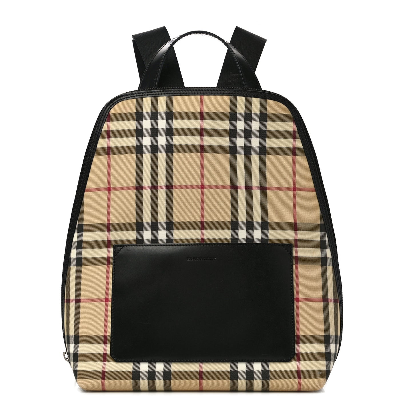 Canvas House Check Backpack Black