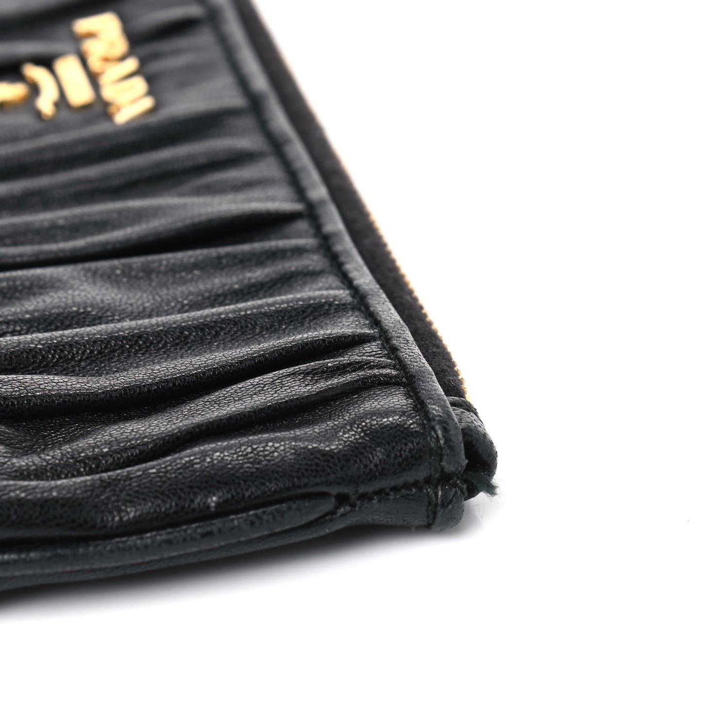 Nappa Gaufre Pouch Black